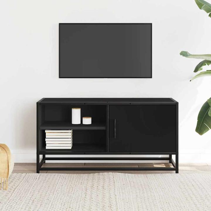 Productafbeelding VidaXL TV-meubel Lowboard TV-meubel TV-tafel Houtmateriaal Metaal (80 x 34,5 x 40 cm)