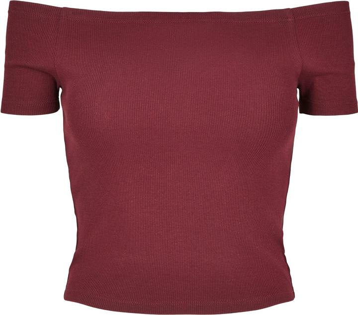 Actual product image Urban Classics Ladies Off Shoulder Rib Tee (L)