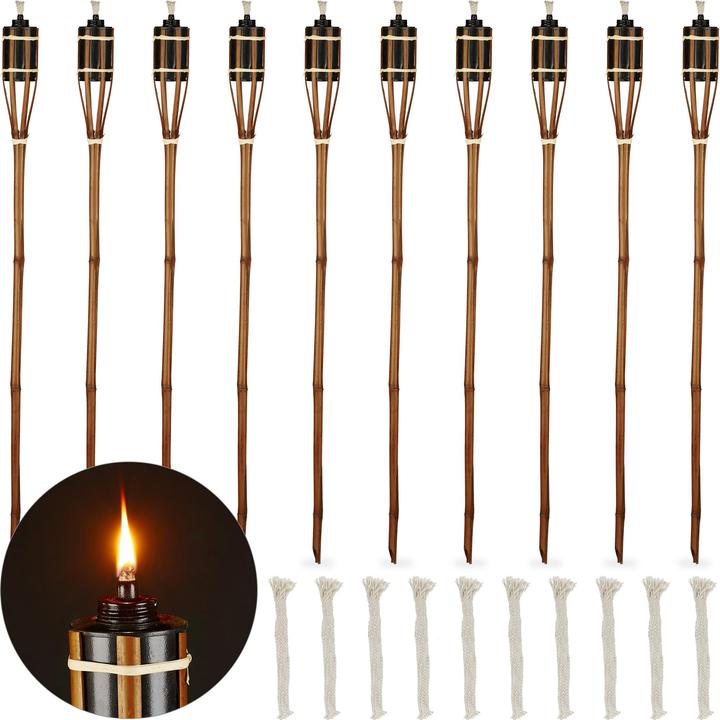 Actual product image Relaxdays 10x garden-torches
