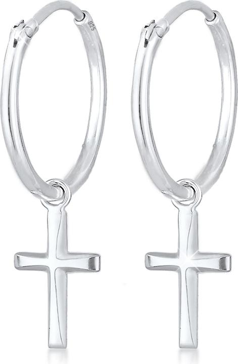 Actual product image Elli Creolen Hänger Kreuz (925 Silver)