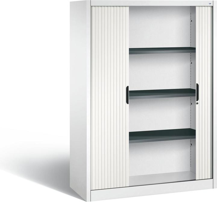Actual product image C+P Roller shutter cabinet with horizontal blind (120 x 42 x 166 cm)