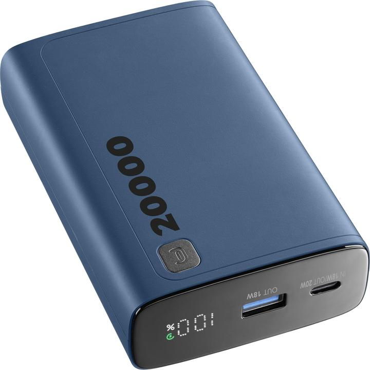 Cellularline CELLULAR L& CLL PB DISPLAY 20000 BL (20000 mAh, 20 W, 77 Wh)