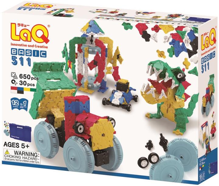 LaQ Basic 511 Boîte de construction 12 en 1 650 briques