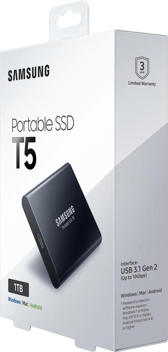 Actual product image Samsung Portable T5 (1000 GB)