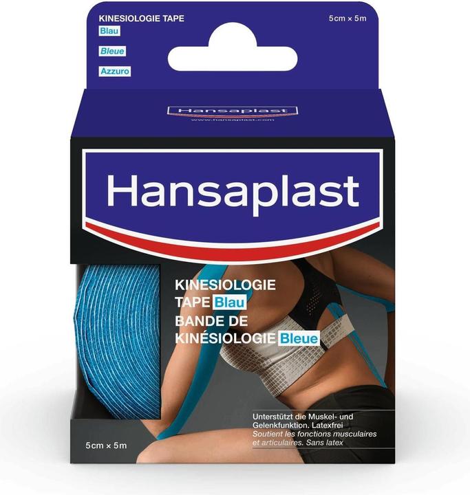 Productafbeelding Hansaplast Kinesiologie tape blauw (5 m)