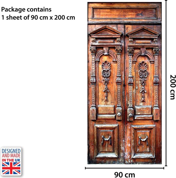 Produktbild Walplus Wandtattoo Vintage Door Mural (90 x 200 cm)