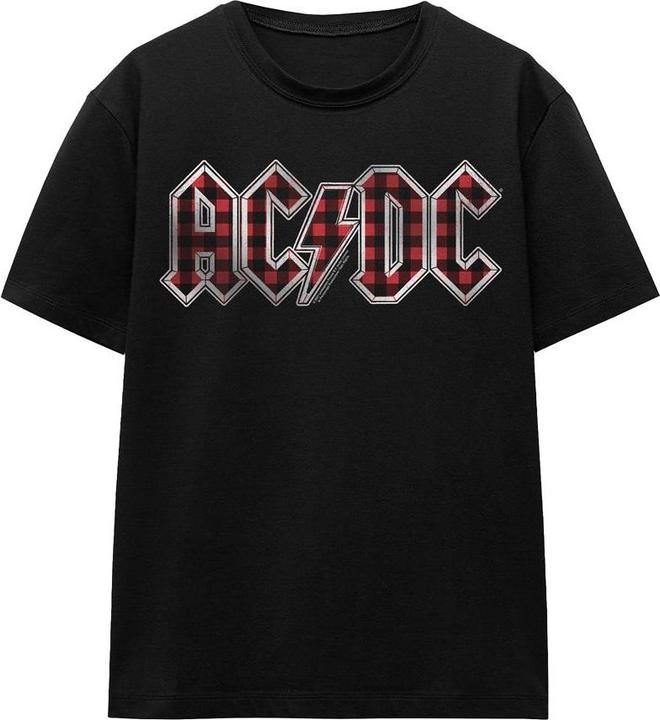 Immagine prodotto AC/DC Maglietta Logo Plaid Adulto Unisex (L)