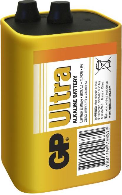 GP Batteries Batteria alcalina/manganese 6 V 6 V 27 Ah (1 pz., 4LR25, 27000 mAh)