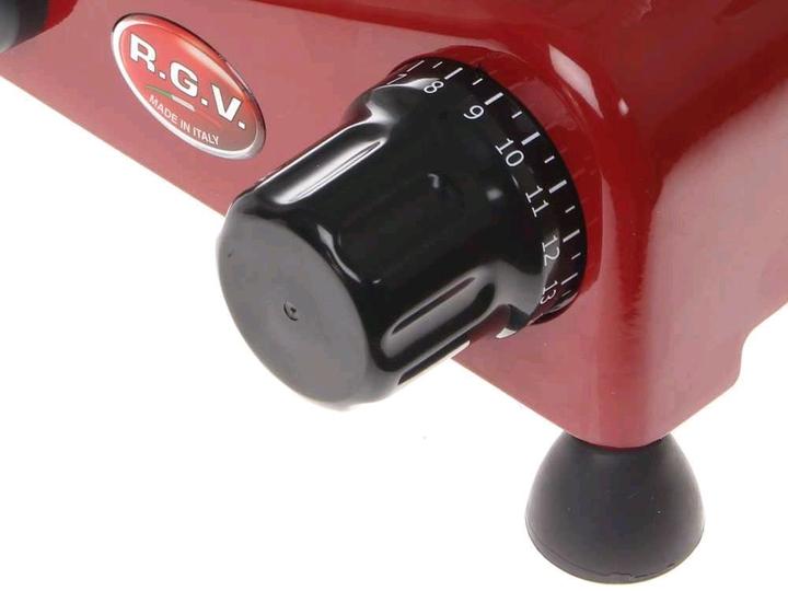 Actual product image RGV Vintage 250 Electric Slicer 140 W Aluminium, Red Aluminium