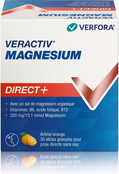 Produktbild Veractiv Magnesium Direct+ 30 Sticks (30 Stück, Granulat, 100 g)