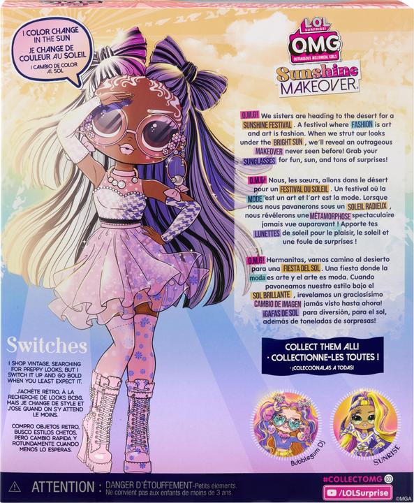 Actual product image L.O.L. Surprise! OMG Sunshine Makeover Switches
