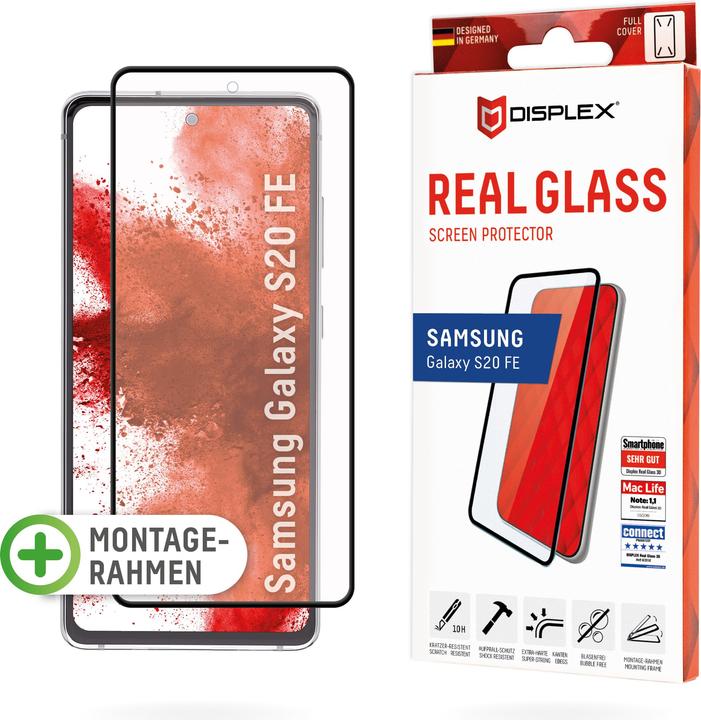 Produktbild Displex Real Glass, Full Cover Panzerglas (1 Stück, Samsung Galaxy S20 FE)