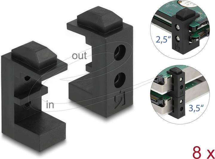 Produktbild Delock Festplattenhalterung für 2.5? und 3.5? HDD / SSD