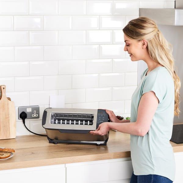 Actual product image Ninja 3-in-1 Multifunctionele Toaster, Grillplaat en Panini Maker - 7 Roosterstanden - RVS - ST202EU