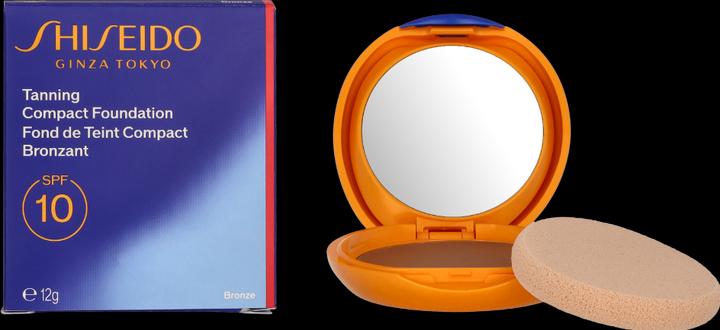 Actual product image Shiseido Sun Make-up Tanning Compact Foundation SPF 10 Bronze / 12 g (Bronze)