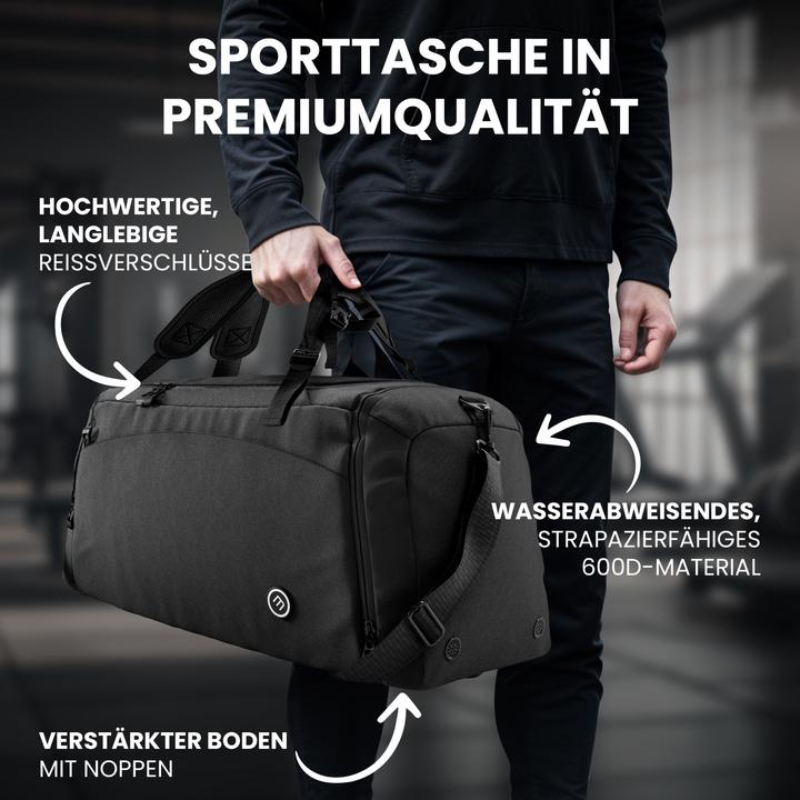 Immagine prodotto BeMaxx Borsa da allenamento per lo sport, 60L, Bianco (60 l)