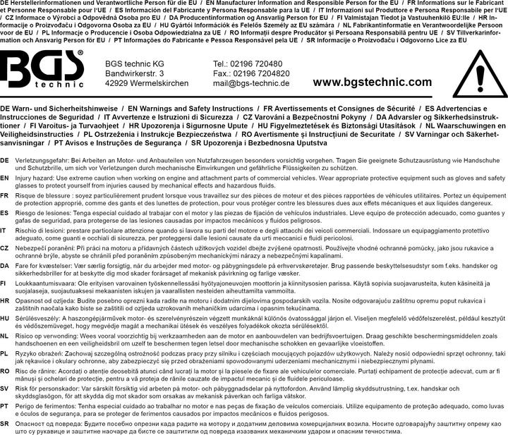 Produktbild BGS Schwungrad-Drehwerkzeug für MAN Motoren