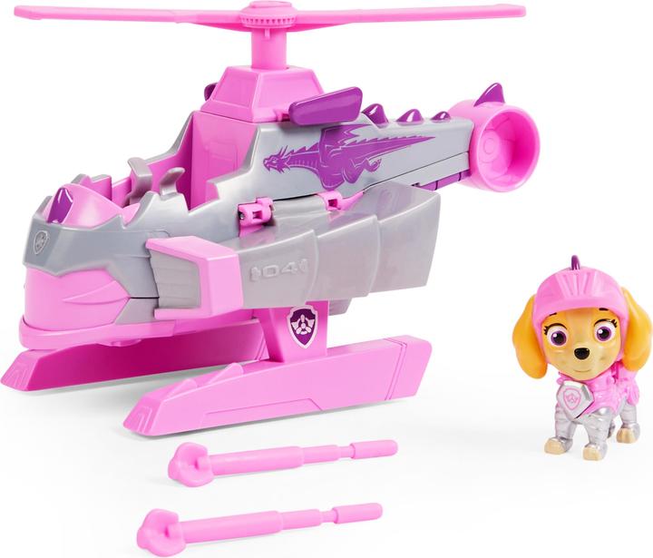 Immagine prodotto Spin Master PAW Patrol Rescue Knights Skye Transformable Toy Car con figura d'azione collezionabile