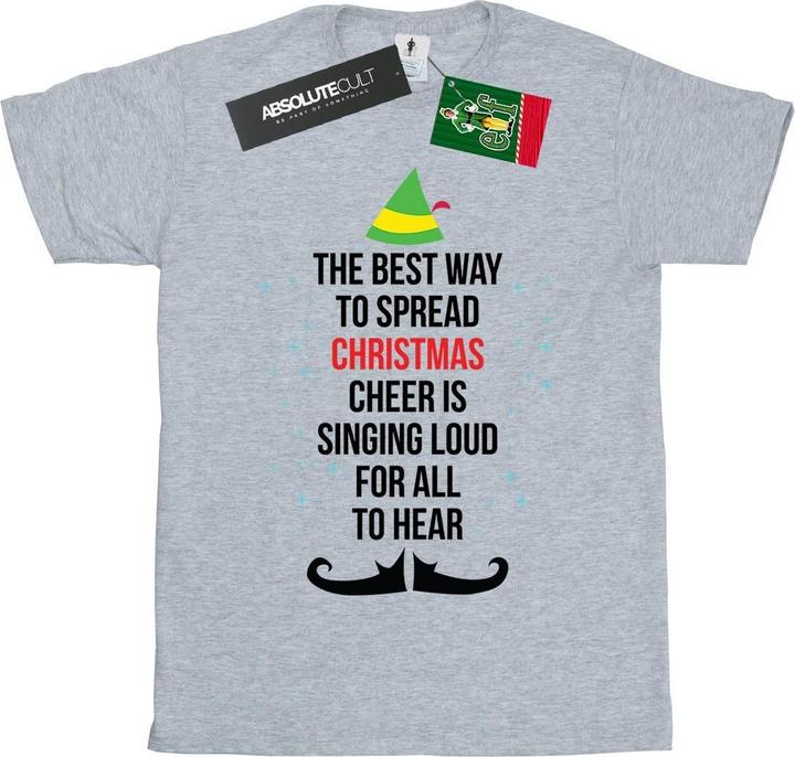 Elf Christmas Cheer Text TShirt (L)