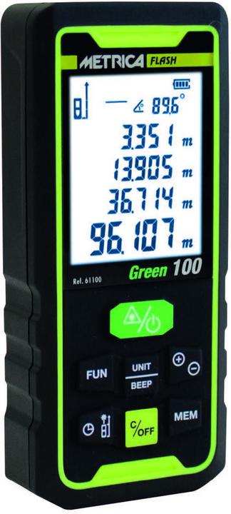 Actual product image Metrica Telemetre Laser Flash Green 100 (100 m)