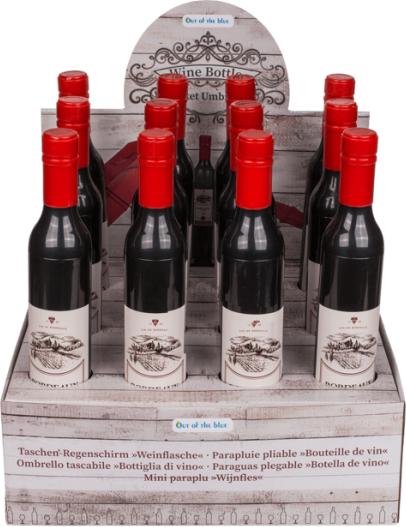 Produktbild Out of the blue Taschenschirm Wein Flasche