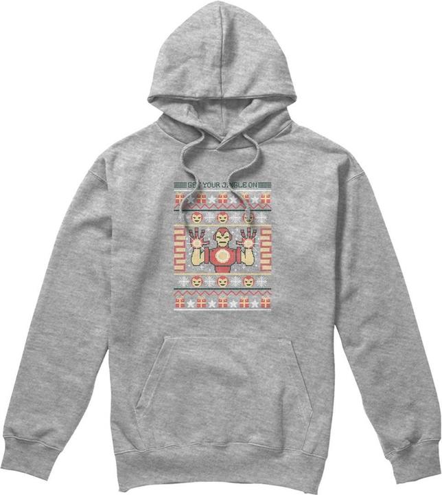 Actual product image Iron Man Mens Christmas Sweater Hoodie (L)