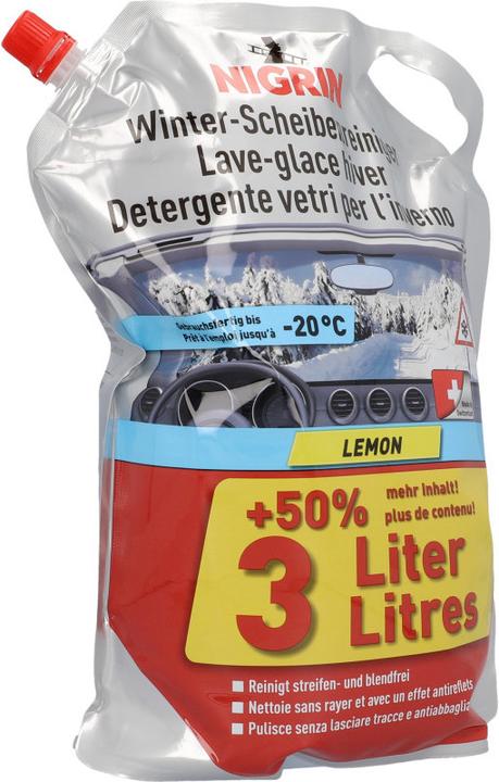 Immagine prodotto Nigrin Pulitore invernale del parabrezza al limone (3000 ml)