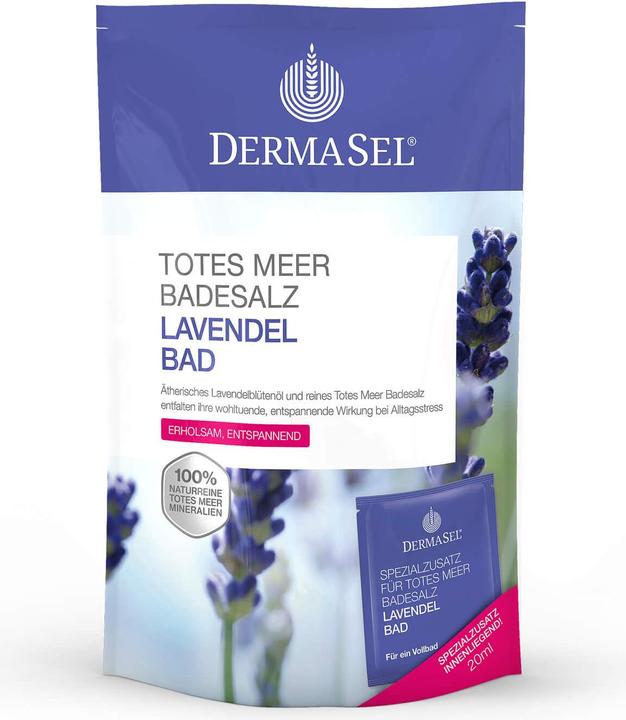 Produktbild DermaSel Badesalz Lavendel deutsch/französisch (Badeperlen)