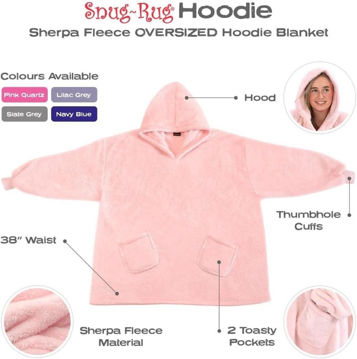 Actual product image Snug Rug Eskimo Hoodie (94 x 96.5 cm)