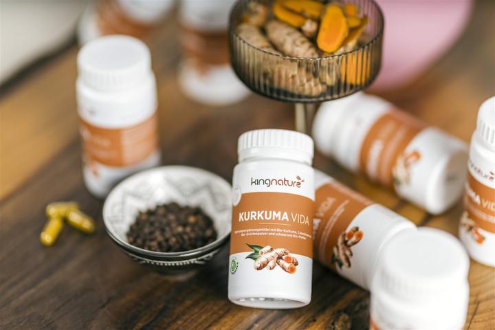 Actual product image Kingnature Kurkuma Vida (72 Piece, Capsules, 82 g)