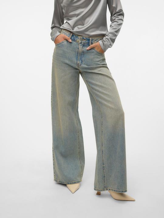 Produktbild Vero Moda VMREMY Mid Rise Weiter Beinschnitt Jeans Weit geschnitten (W28/L30)