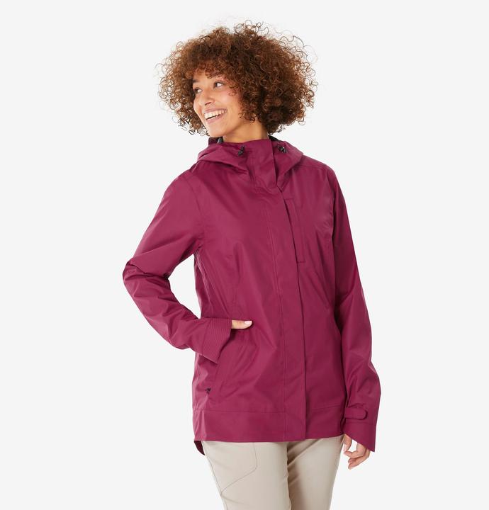 Quechua Wanderjacke Damen wasserdicht - NH500 violett