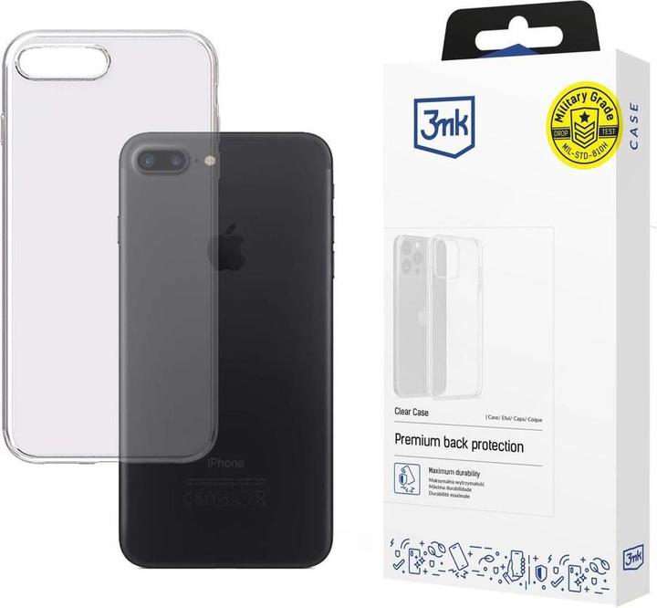 Actual product image 3MK Clear Case Back cover, Apple, iPhone 7 Plus/8 Plus, TPU, Transparent (Apple iPhone 7 Plus)
