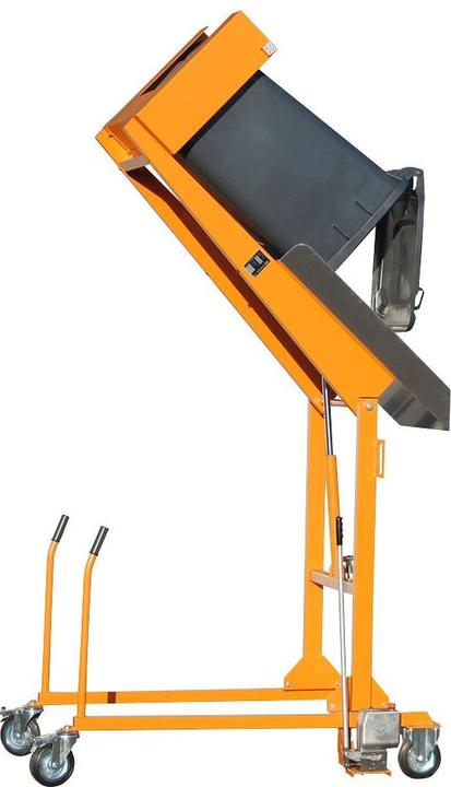 Image du produit Bauer Südlohn Bauer Mülltonneau basculant MKS-H peint en jaune orangé (240 l)