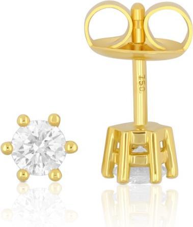 Image du produit Muau Boucles d'oreilles monture 6 poignées (Or jaune 750/18K)