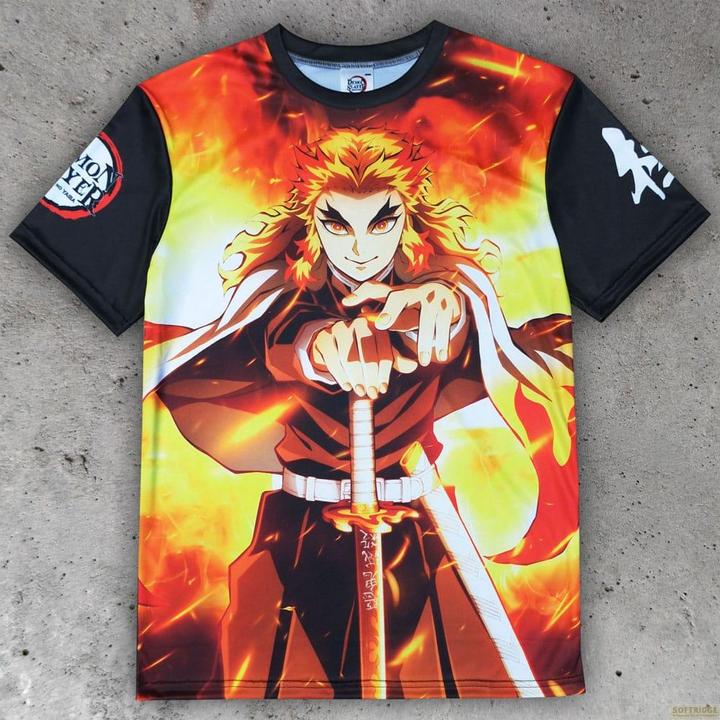 POPbuddies Demon Slayer: Kimetsu no Yaiba T-Shirt Kyojuro Rengoku Grösse M (M)