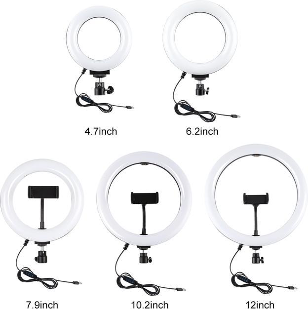 Actual product image Puluz PKT3035 Selfie Video Light 26cm (Ring light)