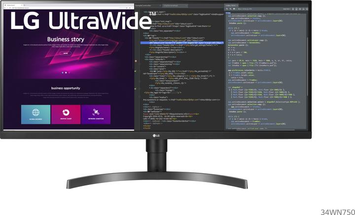 LG 34WN750-B (3440 x 1440 pixels, 34")