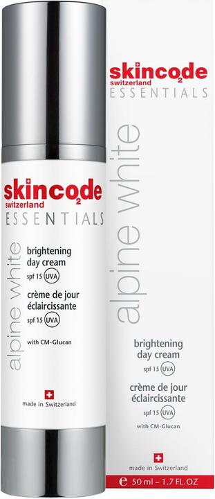 Produktbild Skincode Essential Alpine White Brightening Day Cream SPF 15 (50 ml, Tagescreme, SPF 15)