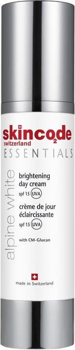 Produktbild Skincode Essential Alpine White Brightening Day Cream SPF 15 (50 ml, Tagescreme, SPF 15)