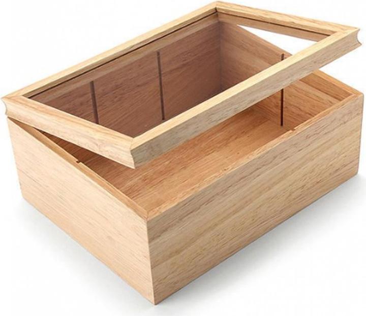 Actual product image Continenta Tea Bag Box Hardwood