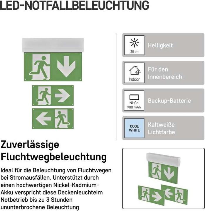 Produktbild Emos Notausgangsschild