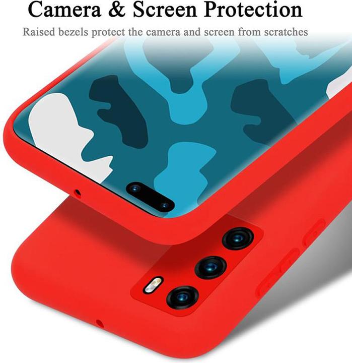 Actual product image Cadorabo TPU Liquid Silicone Case Cover (Huawei P40)