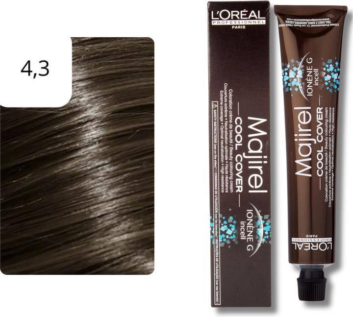 Actual product image L'Oréal Professionnel Majirel Cool Cover (4,3 medium brown golden beige)