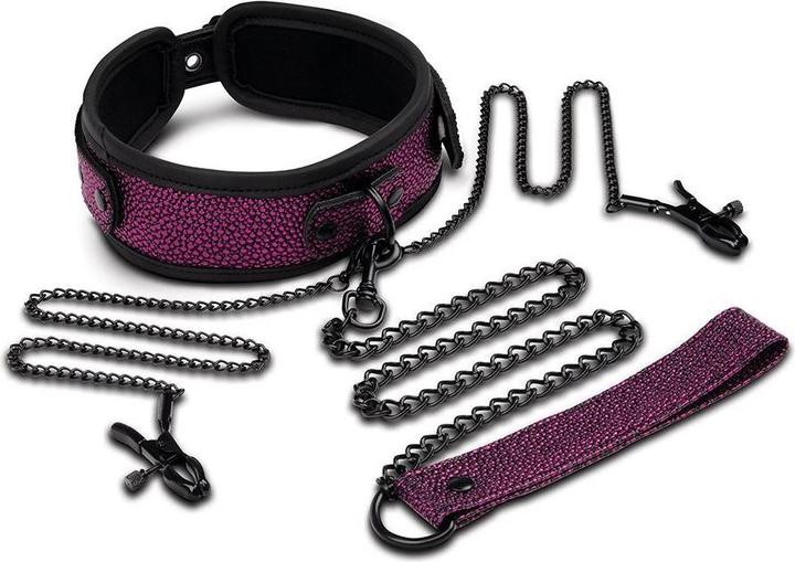 Image du produit Xgen Products Whipsmart Dragon's Lair Collar, Leash & Nipple Clips Set