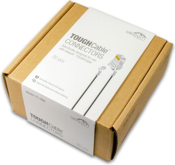 Produktbild Ubiquiti Stecker RJ45 Cat.5e, mit ESD 20 Stück, Transparent (Netzwerk Zubehör, Netzwerkkabel)