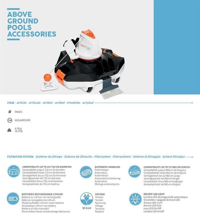 Actual product image Bestway AquaRover