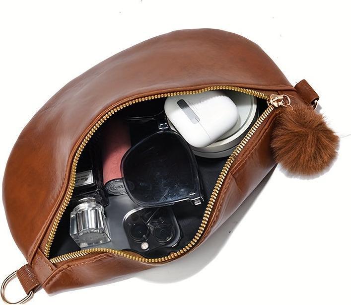 Image du produit Only-Bags.Store Sac banane en cuir PU à la mode - sport unique épaule crossbody sac poitrine avec déchiré