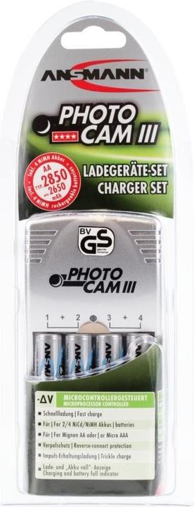 Produktbild Ansmann Photocam III (4 Stk., AA, 2850 mAh, Ladegerät inkl. Akku)
