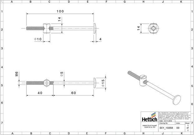 Produktbild Hettich Verbindungsbeschlag (Verbindungsbeschlag, 4 Stk.)